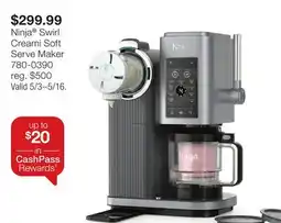 JC Penney Ninja Swirl Creami Soft Serve Maker offer