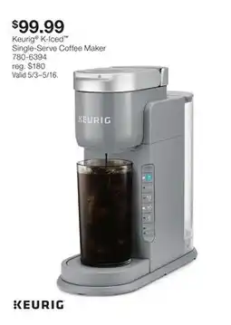 JC Penney Keurig K-Iced Single-Serve Coffee Maker offer