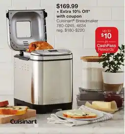 JC Penney Cuisinart Breadmaker offer