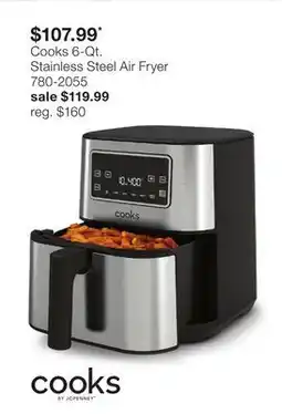 JC Penney Cooks 6-Qt. Stainless Steel Air Fryer offer