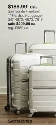 JC Penney Samsonite Freeform 1 Hardside Luggage offer