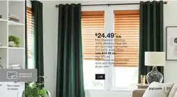 JC Penney Max Blackout Mystique 100% Blackout Faux Silk 84 Grommet-Top Curtain offer