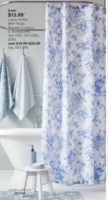 JC Penney Laura Ashley Bath Rugs, Shower Curtains & Accessories offer