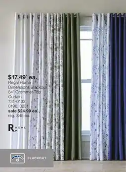 JC Penney Regal Home Dimensions Blackout 84 Grommet-Top Curtain offer