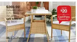 JC Penney Safavieh Laban 3-Pc. Bistro Set offer