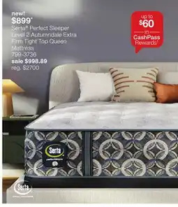 JC Penney Sleeper Level 2 Autumndale Extra Firm Tight Top Queen Mattress offer
