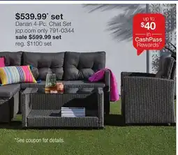 JC Penney Darian 4-Pc. Chat Set offer