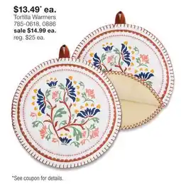 JC Penney Tortilla Warmers offer