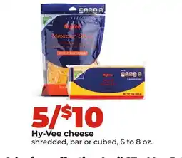 Hy-Vee Hy-Vee cheese offer