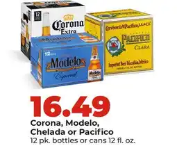 Hy-Vee Corona, Modelo, Chelada or Pacifico offer
