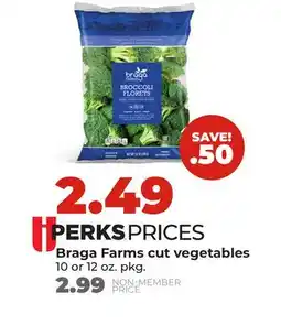 Hy-Vee Braga Farms cut vegetables offer