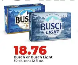Hy-Vee Busch or Busch Light offer