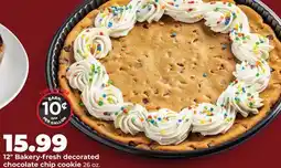 Hy-Vee 12 Bakery-fresh decorated chocolate chip cookie offer