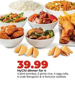 Hy-Vee HyChi dinner for 4 offer