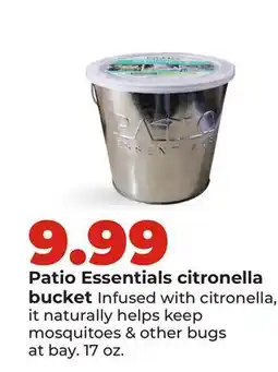 Hy-Vee Patio Essentials citronella bucket offer
