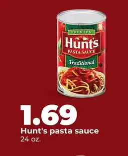 Hy-Vee Hunt's pasta sauce offer