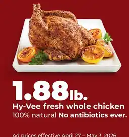 Hy-Vee Hy-Vee fresh whole chicken offer