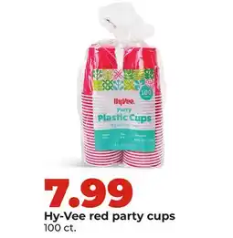 Hy-Vee Hy-Vee red party cups offer