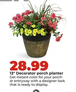 Hy-Vee 13 Decorator porch planter offer