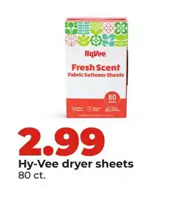 Hy-Vee Hy-Vee dryer sheets offer