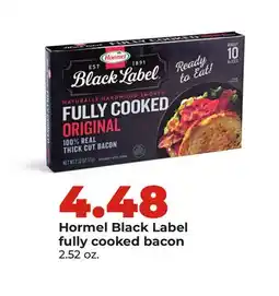 Hy-Vee Hormel Black Label fully cooked bacon offer