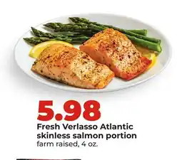 Hy-Vee Fresh Verlasso Atlantic skinless salmon portion offer