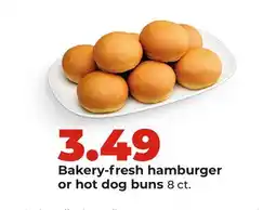 Hy-Vee Bakery-fresh hamburger or hot dog buns offer