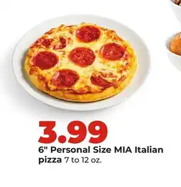 Hy-Vee 6 Personal Size MIA Italian pizza offer