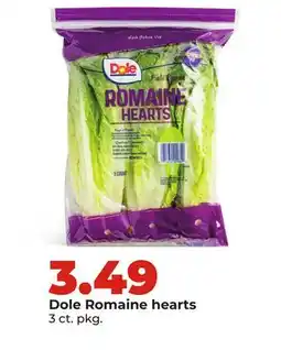 Hy-Vee Dole Romaine hearts offer