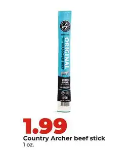 Hy-Vee Country Archer beef stick offer