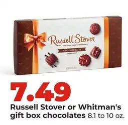 Hy-Vee Russell Stover or Whitman's gift box chocolates offer