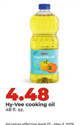 Hy-Vee Hy-Vee cooking oil offer