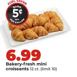 Hy-Vee Bakery-fresh mini croissants offer