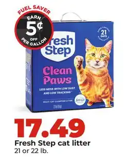 Hy-Vee Fresh Step cat litter offer