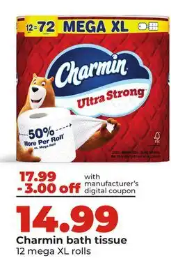 Hy-Vee Charmin bath tissue offer