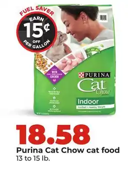 Hy-Vee Purina Cat Chow cat food offer