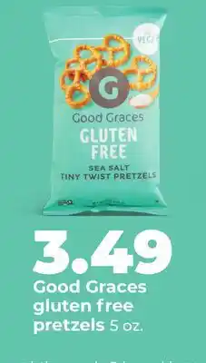 Hy-Vee Good Graces gluten free pretzels offer