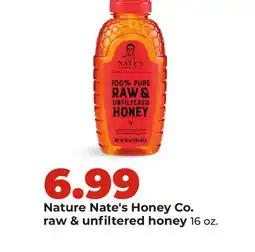 Hy-Vee Nature Nate's Honey Co. raw & unfiltered honey offer