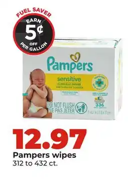Hy-Vee Pampers wipes offer
