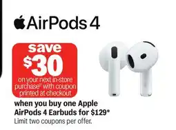 Meijer Apple AirPods 4 Earbuds offer