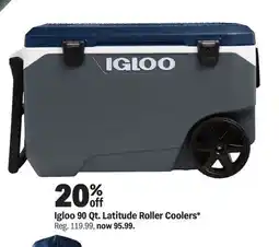 Meijer Igloo 90 Qt. Latitude Roller Coolers offer
