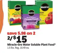 Meijer Miracle-Gro Water Soluble Plant Food offer