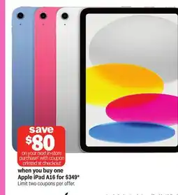 Meijer Apple iPad A16 offer