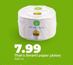 Hy-Vee That's Smart! paper plates offer