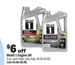 Meijer Mobil 1 Engine Oil offer