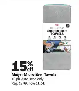 Meijer Meijer Microfiber Towels offer