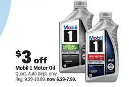 Meijer Mobil 1 Motor Oil offer
