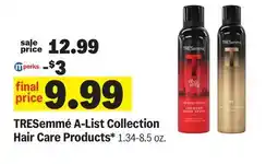 Meijer TRESemmé A-List Collection Hair Care Products offer