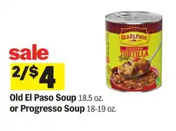 Meijer Old El Paso Soup 18.5 oz. or Progresso Soup 18-19 oz offer