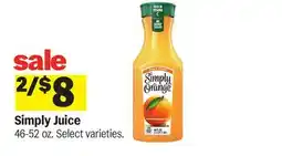 Meijer Simply Juice offer